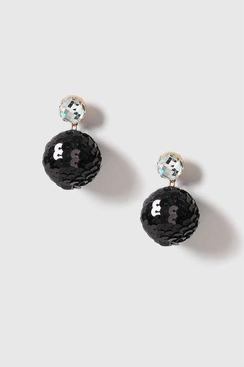 Topshop Sequin Ball Stud Earrings