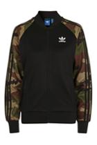 Topshop Camouflage Sleeve Track Top By Adidas Originals