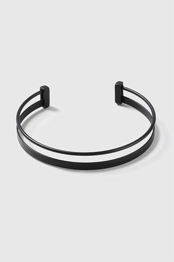 Topshop Double Bar Clean Torq Necklace