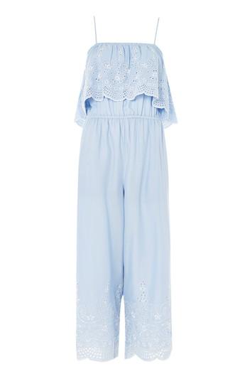 Topshop Embroidered Jumpsuit
