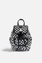 Topshop Nyc Check Sequin Backpack