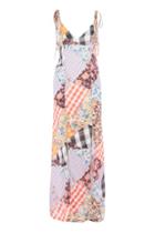 Topshop *patchwork Gingham Maxi Dress By Jaded London