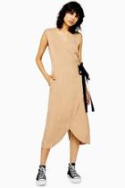 Topshop *sleeveless Wrap Dress By Boutique