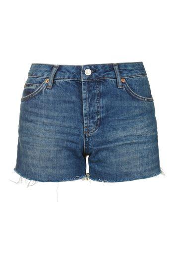 Topshop Moto Dark Denim Ashley Short