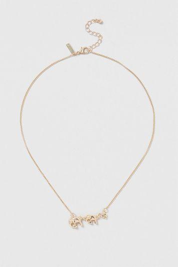 Topshop Elephant Ditsy Necklace