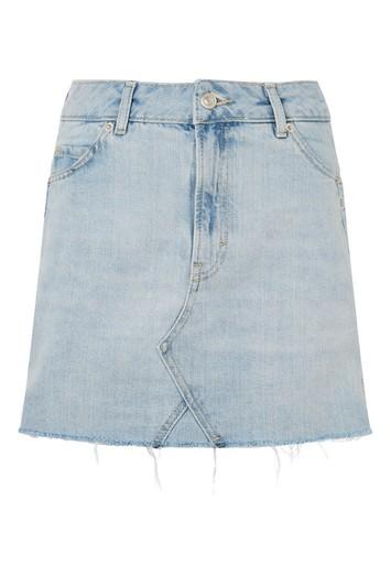 Topshop Moto Popper Mini Skirt