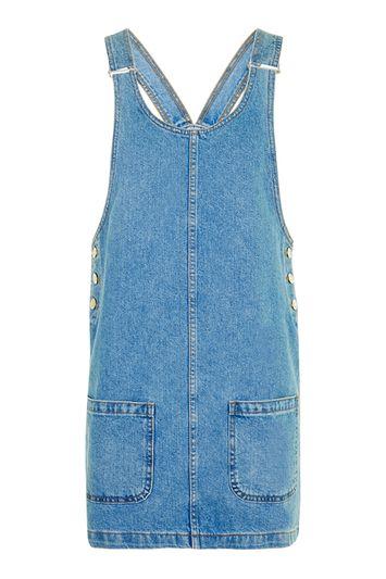 Topshop Moto Scoop Pocket Pini Dress