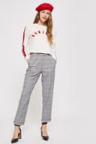 Topshop Tall Checked Tapered Trousers