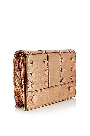 Skinny Dip *rose Gold Ray Cross Body Bag By Skinnydip
