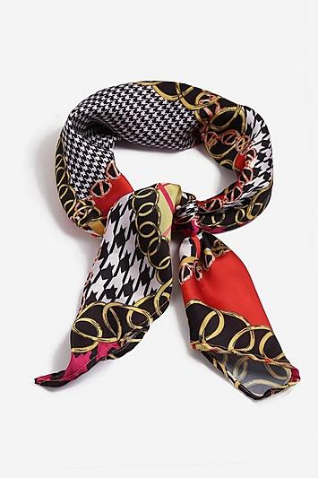 Topshop *mixed Chain Print Scarf