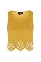 Topshop Petite Embroidered Swing Vest