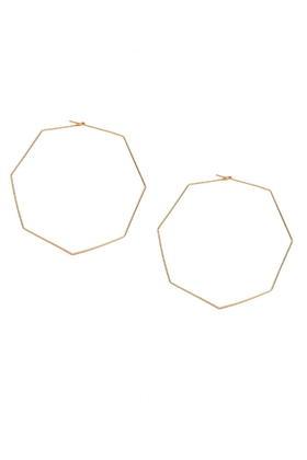 Topshop *hexagon Hoop Earrings By Orelia