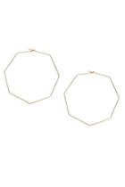 Topshop *hexagon Hoop Earrings By Orelia