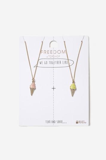 Topshop Bff Ice-cream Ditsy Necklaces