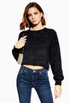 Topshop *balloon Sleeve Knitted Jumper By Native Youth
