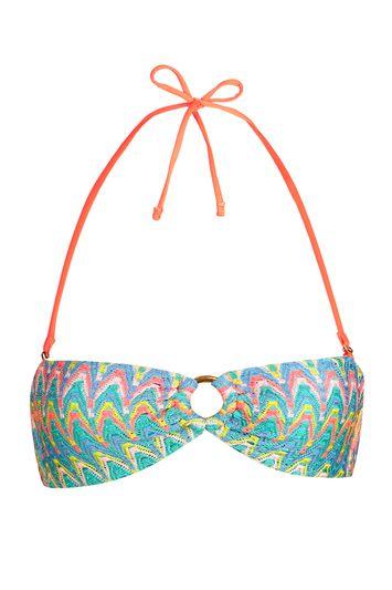 Topshop Ring Crochet Bandeau Bikini Top