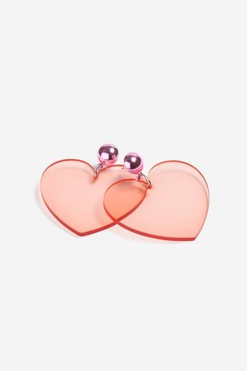 Topshop *heart Drop Earrings