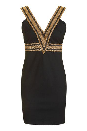 Topshop *higher- Black Mini Dress By Wyldr