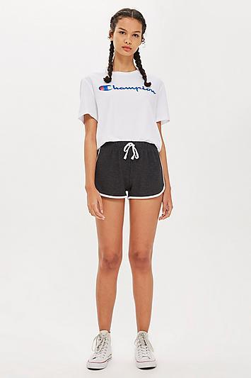 Topshop Waffle Runner Shorts