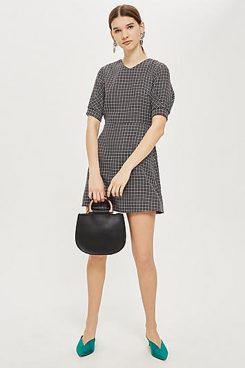 Topshop Textured Seam Mini Dress