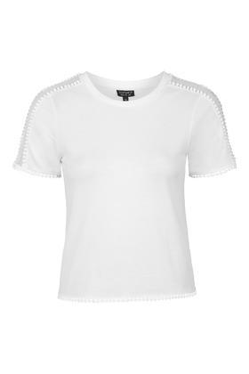 Topshop Pretty Mesh Insert Tee