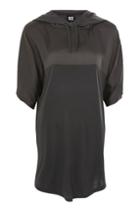 Topshop Satin Hooded Tunic By Ivy Park