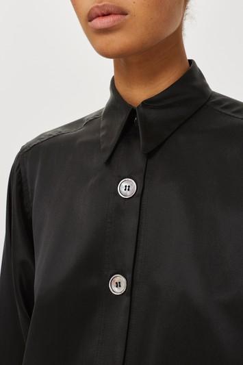Topshop Sandwash Silk Shirt
