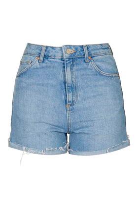 Topshop Moto Bleach Girlfriend Short