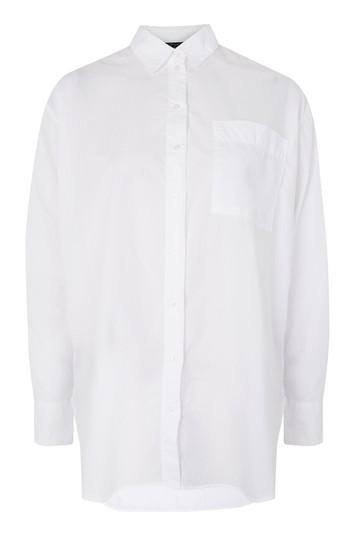 Topshop Petite Oversized Poplin Shirt