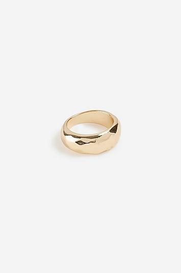 Topshop *etched Effect Pinky Ring