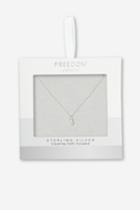 Topshop Sterling Silver Pineapple Ditsy Necklace