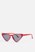 Topshop Trixie Triangle Feline Sunglasses