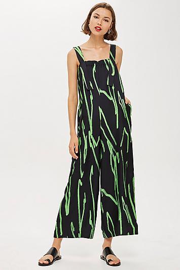 Topshop *squiggle Jumpsuit By Boutique