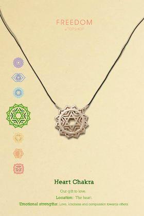 Topshop Heart Chakra Ditsy Necklace