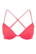 Topshop Ribbed Multi Strap Bikini Top