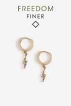 Topshop *freedom Finer Lightning Bolt Earrings