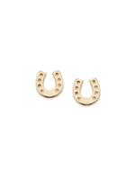 Topshop *horseshoe Stud Earrings By Orelia