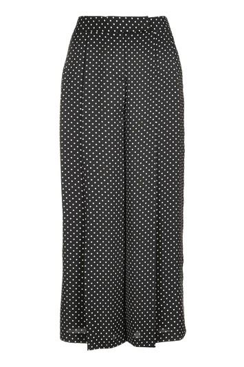 Topshop Petite Pinspot Cropped Trousers