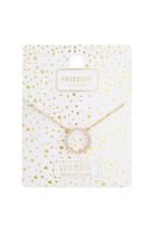 Topshop Gold Plated Circle Ditsy Necklace
