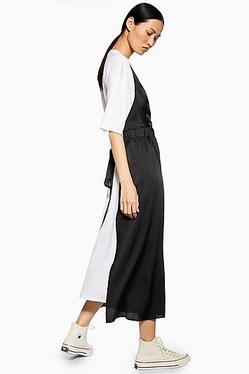Topshop *jersey Hybrid Dress By Boutique
