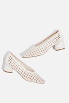Topshop Joice Woven Mid Heel Shoes