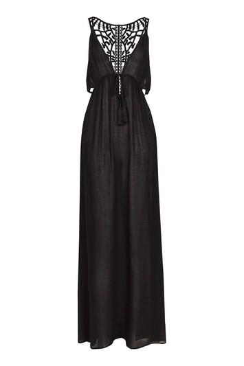 Topshop Crochet Back Maxi Beach Dress