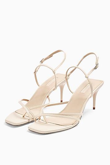 Topshop Nicole Cream Strap Sandals