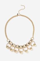 Topshop Chain Link And Drop Statement Necklace