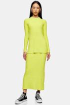 *yellow Chenille Tunic By Topshop Boutique