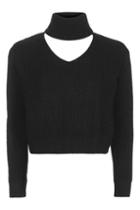 Topshop *cropped Choker Knit By Glamorous