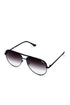 Topshop Black Fade High Key Mini Sunglasses By Quay