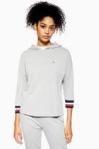 Topshop Grey Hoodie By Tommy Hilfiger