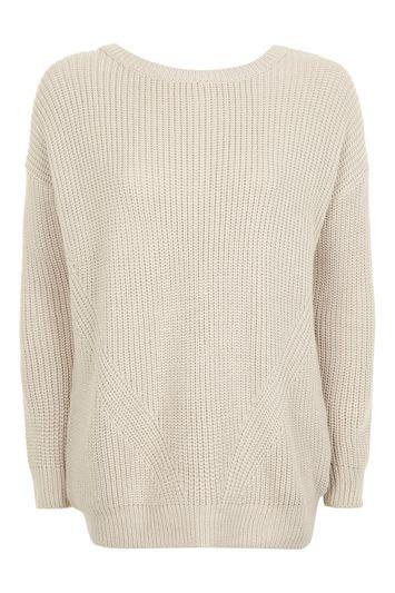 Topshop D-ring Open Back Jumper