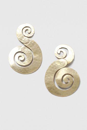 Topshop Oversized Swirl Earrings